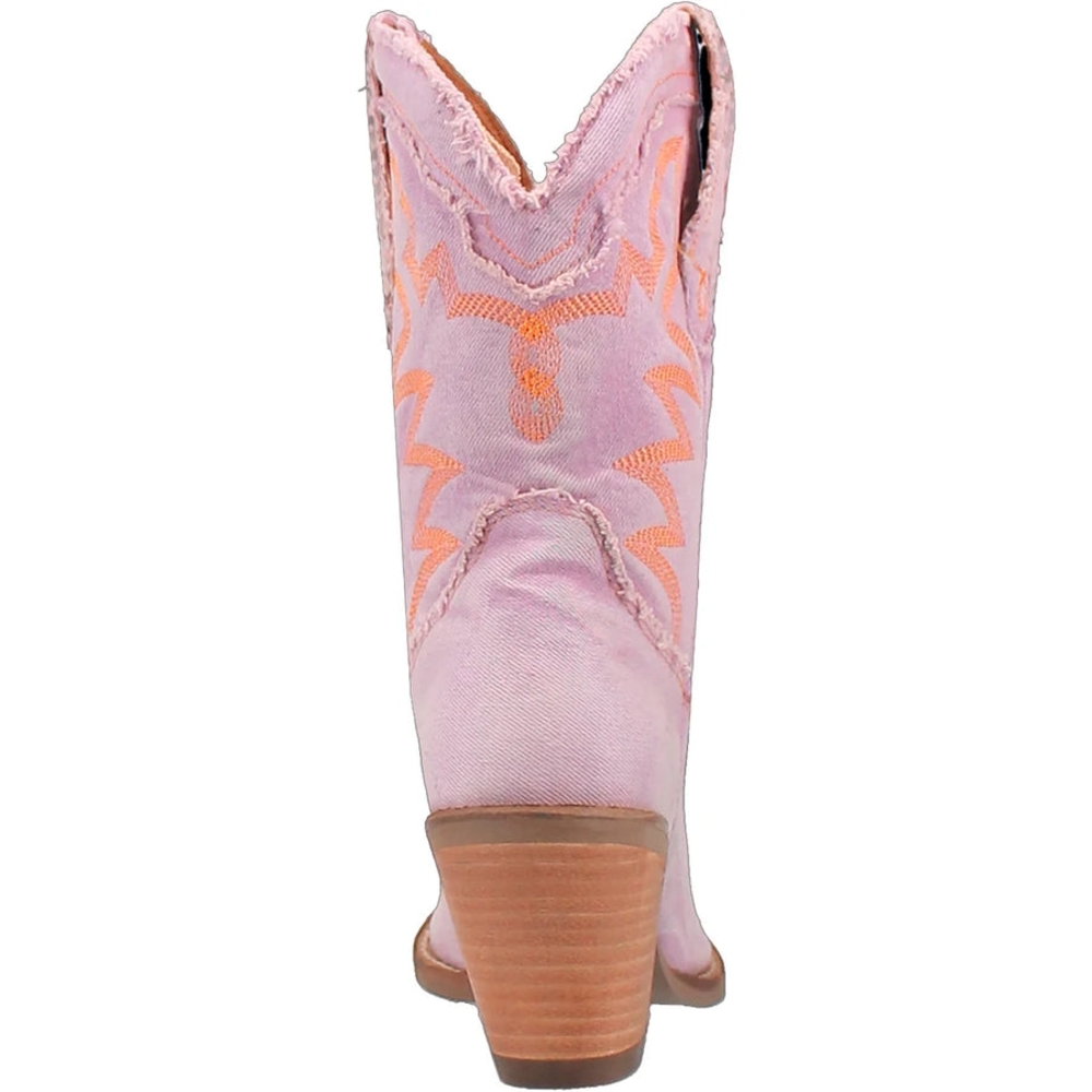 Dingo Lavender and Orange Cowgirl Cowboy Boots Ya'll Need Dolly Size 7.5 - Picture 7 of 11